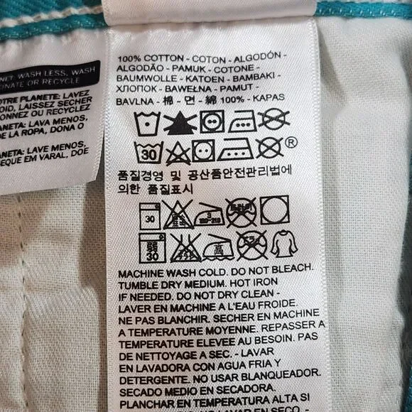 Levi's 501 Mens Jeans Button Fly Straight Leg W32 x L30 Act W29 x L28 Teal Blue - Picture 15 of 16